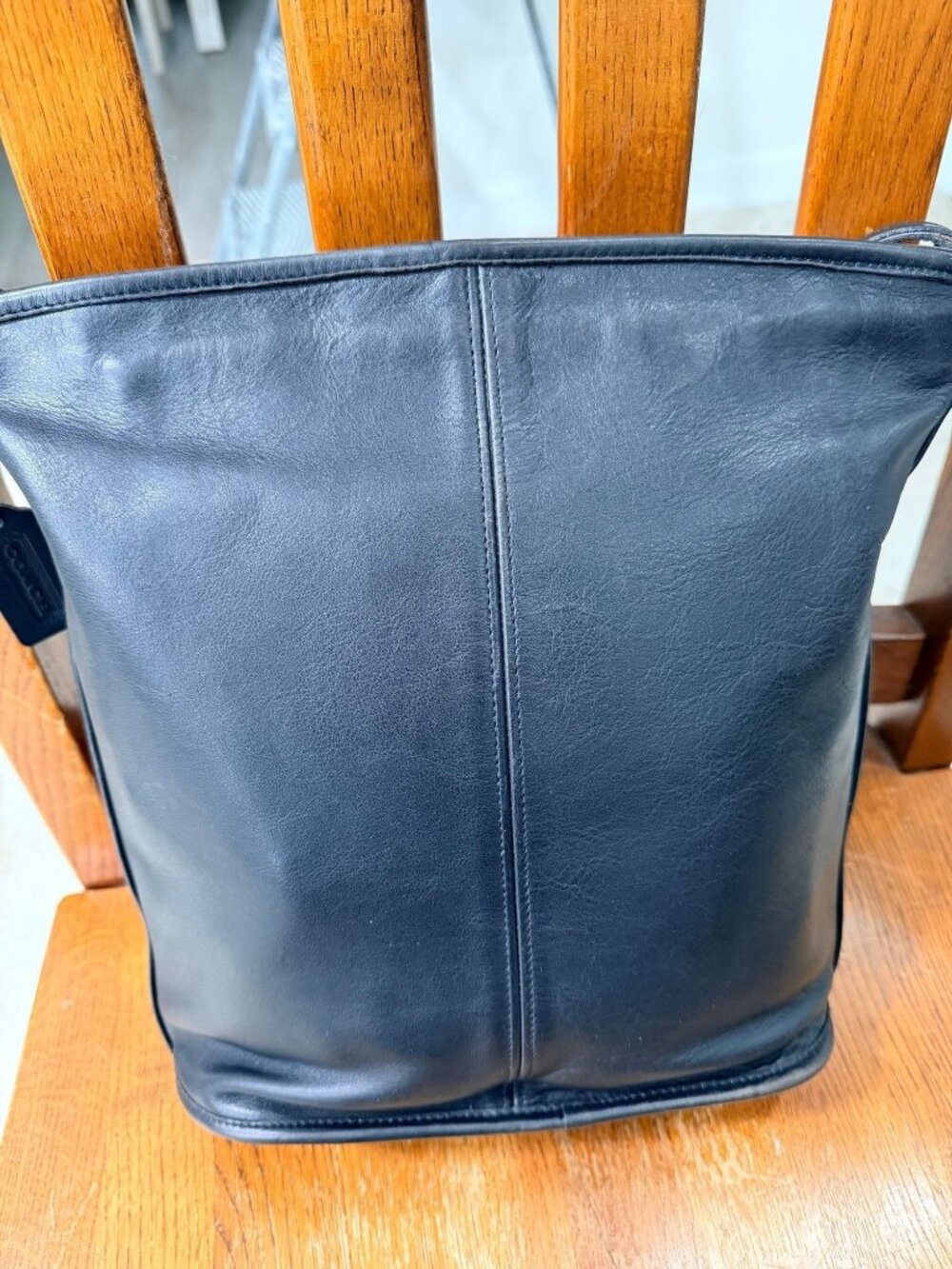 Coach Black Bucket Bag Pre-94 Made in the United States with Hangtag VGUC